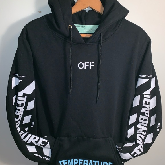 Off White Temperature Hoodie Medium - Picture 3 of 4